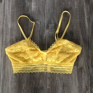 Victoria’s Secret Yellow Lace Bralette Size Small